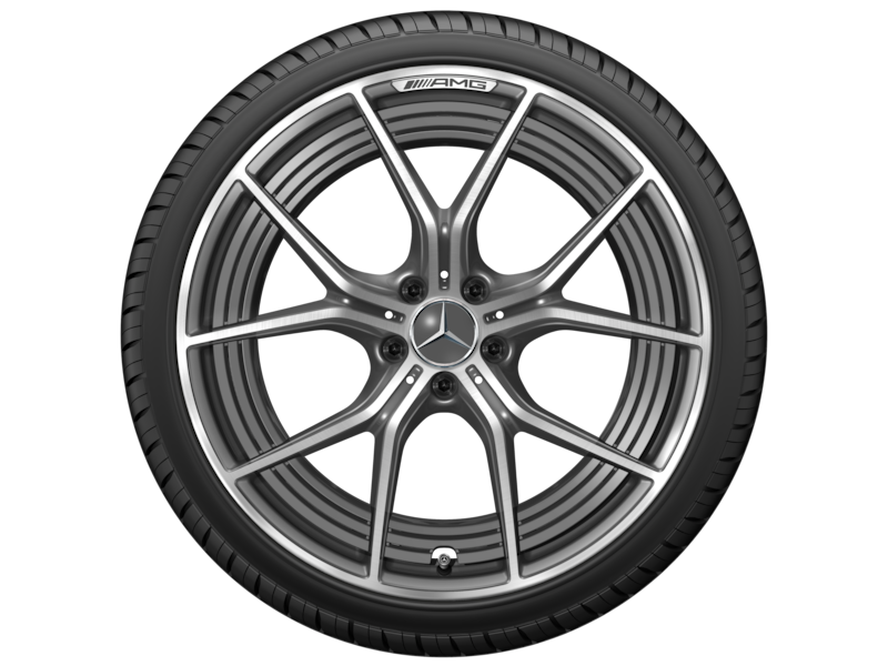 AMG forged wheel in cross-spoke design, 53.3 cm (21-inch), high-sheen, AMG GT, 295/30 R21/, tantal gray, A1924001900