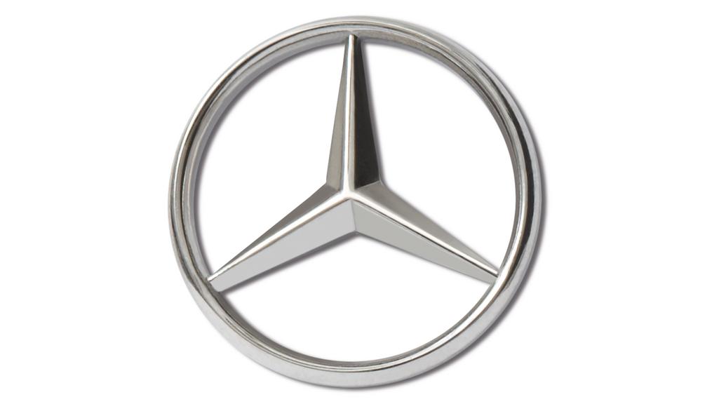Spilla, stella Mercedes, color argento, B66953080 Spilla, stella Mercedes, color argento, B66953080