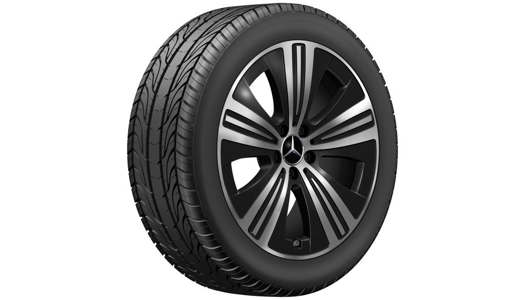 5-Speichen-Rad, 48,3 cm (19 Zoll), EQE, 255/45 R19/, schwarz, A29540112007X23 5-Speichen-Rad, 48,3 cm (19 Zoll), EQE, 255/45 R19/, schwarz, A29540112007X23