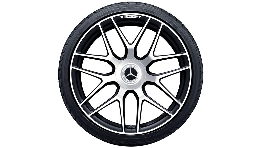 AMG gesmede velg in kruisspaaks design, 53,3 cm (21 inch), hoogglans, AMG GT, 315/30 R21/, matzwart, A29040109007X36 AMG gesmede velg in kruisspaaks design, 53,3 cm (21 inch), hoogglans, AMG GT, 315/30 R21/, matzwart, A29040109007X36