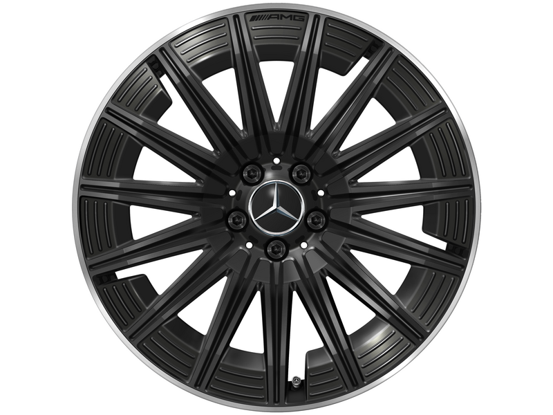 AMG Vielspeichen-Rad, 50,8 cm (20 Zoll), Felgenhorn glanzgedreht, CLE, 245/35 R20/, schwarz, A23640123007X72