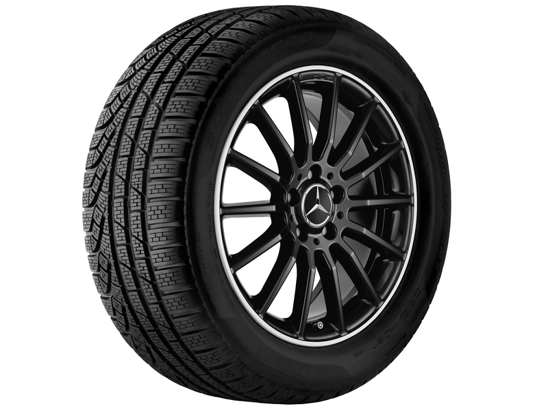 AMG Vielspeichen-Rad, 45,7 cm (18 Zoll), glanzgedreht, CLA, 245/35 R18/, schwarz, A17640110007X23