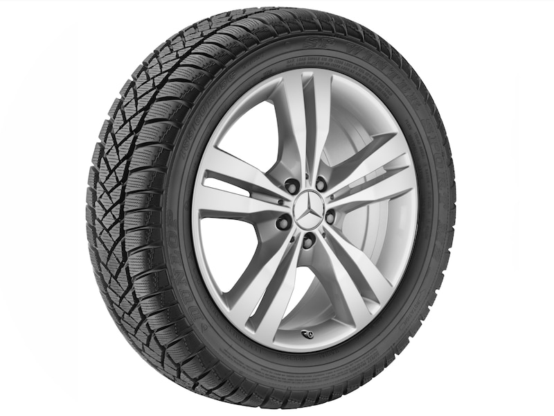 5-twin-spoke wheel titanium silver, Michelin, Latitude Alpin MO, 255/50 R19 107H XL, winter, Q4401515104300J2022