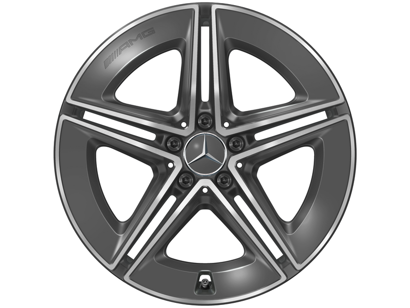 AMG 5-twin-spoke wheel, high-sheen, GLC, 255/50 R19/, tantalum gray, A25440111007Y51