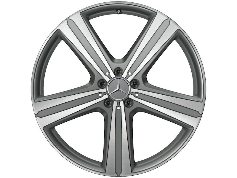 Mercedes-Benz Original Winter-Komplettrad 5-Speichen grau Himalaya matt glanzgedreht , Pirelli, Scorpion Winter MO, 315/40 R21 111 V None, Winter, Q440141717010
