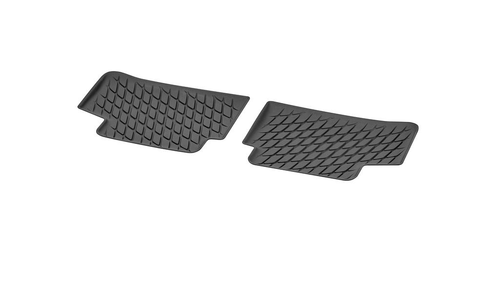 Footwell liner, Dynamic Squares, rear, 2-piece, GLB, black, A17768041049051 Footwell liner, Dynamic Squares, rear, 2-piece, GLB, black, A17768041049051