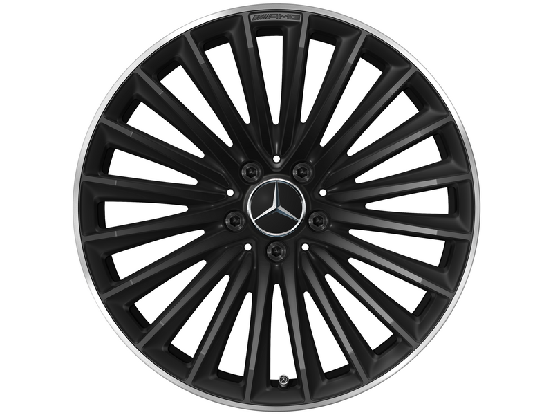 AMG multi-spoke wheel, matt black, rim flange polished, Pirelli, P Zero Winter MO1A, 285/40 R19 107V XL, Winter, Q440141716040