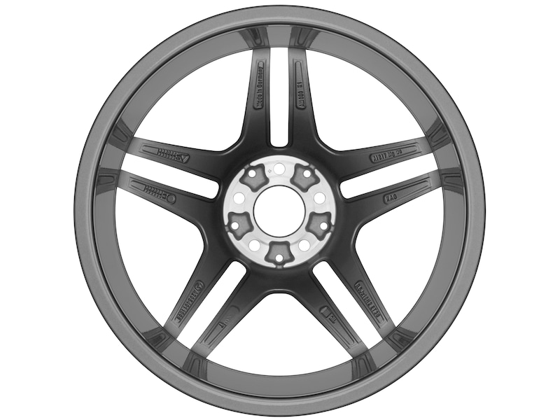 AMG 5-twin-spoke wheel, titanium gray, Continental, ContiWinterContact TS 830 P MO, 265/35 R19 98V XL, winter, Q4401411118700J2022