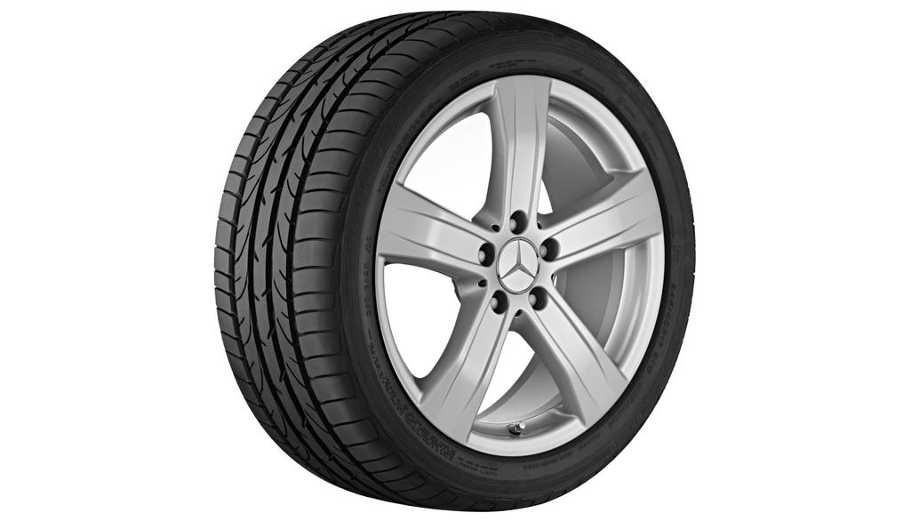 5-Speichen-Rad, 45,7 cm (18 Zoll), S-Klasse/ CL, 255/45 R18/, titansilber, B66474531