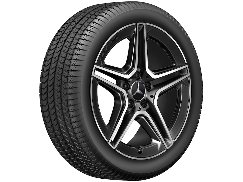 AMG 5-twin-spoke wheel, black, Bridgestone, Blizzak LM001 MO, 225/45 R18 91H, winter, Q4401419109700J2022