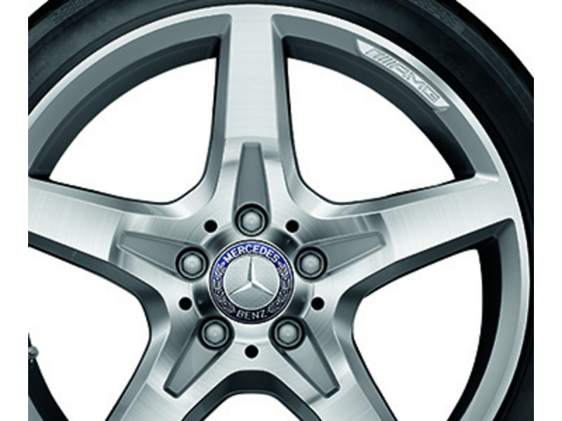 AMG 5-spoke wheel, 45.7 cm (18-inch), high-sheen, SLK-SLC, 225/40 R18/, silver-colored, B66031482