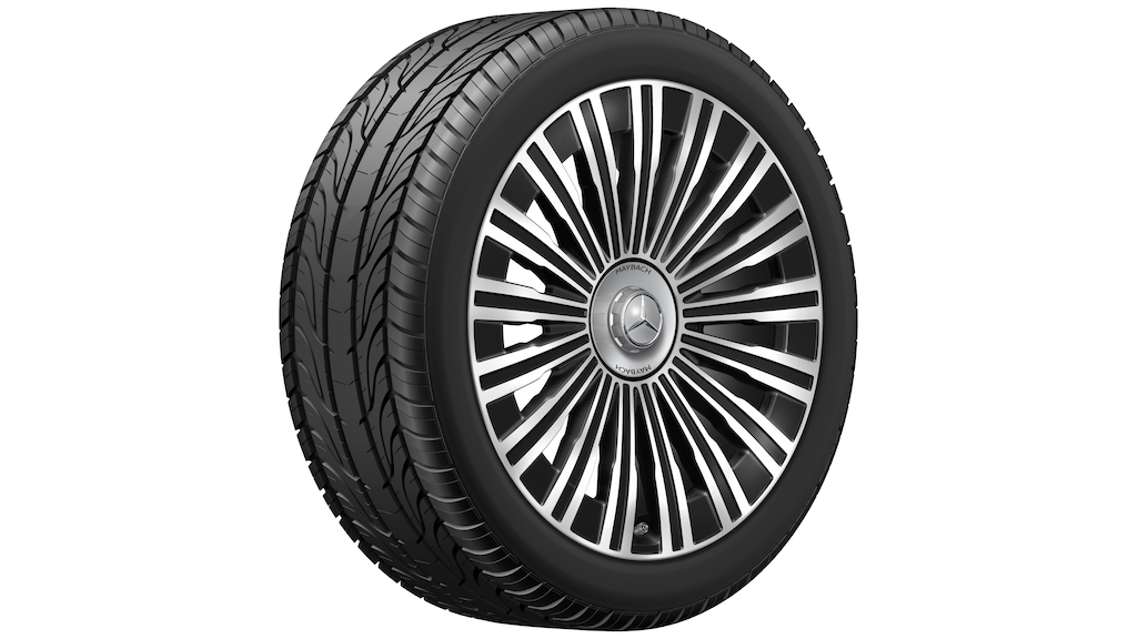 Vielspeichen-Rad Schwarz Glanzgedreht, Goodyear, UltraGrip Performance + MO, 275/45 R21 110H XL, Winter, Q440301410450