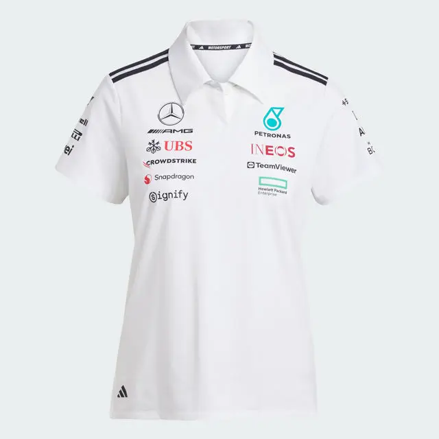 Poloshirt Damen, Team, Mercedes-AMG F1, Adidas, weiß , XXL, B67998299
