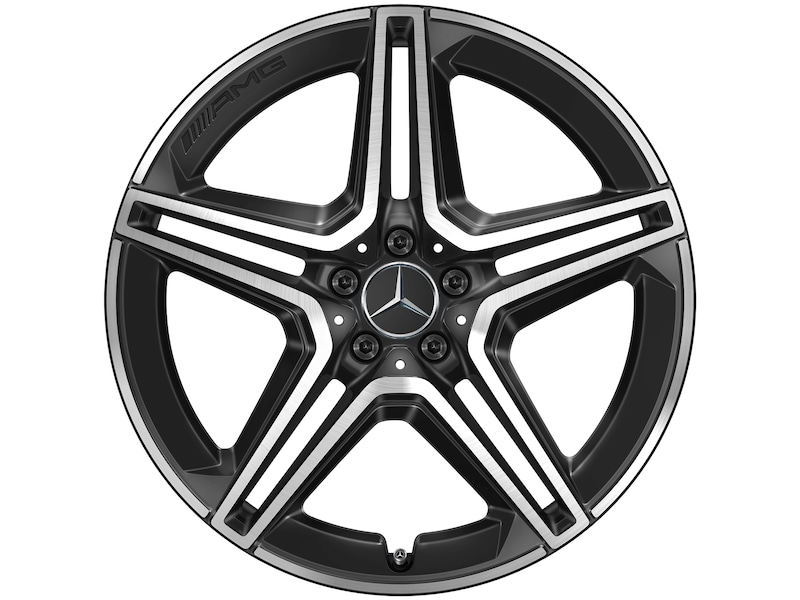 AMG 5-Doppelspeichen-Rad Schwarz Glanzgedreht, Pirelli, Scorpion Winter MO, 21", Winter, Q4403017119600J2023