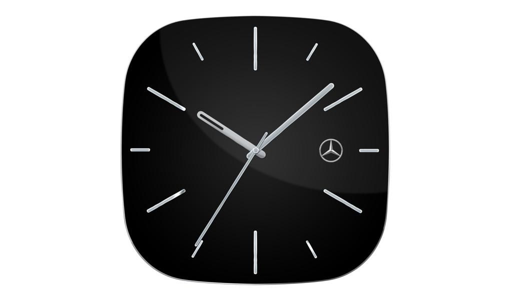 Wall clock, business, silver / black, B66956169 Wall clock, business, silver / black, B66956169
