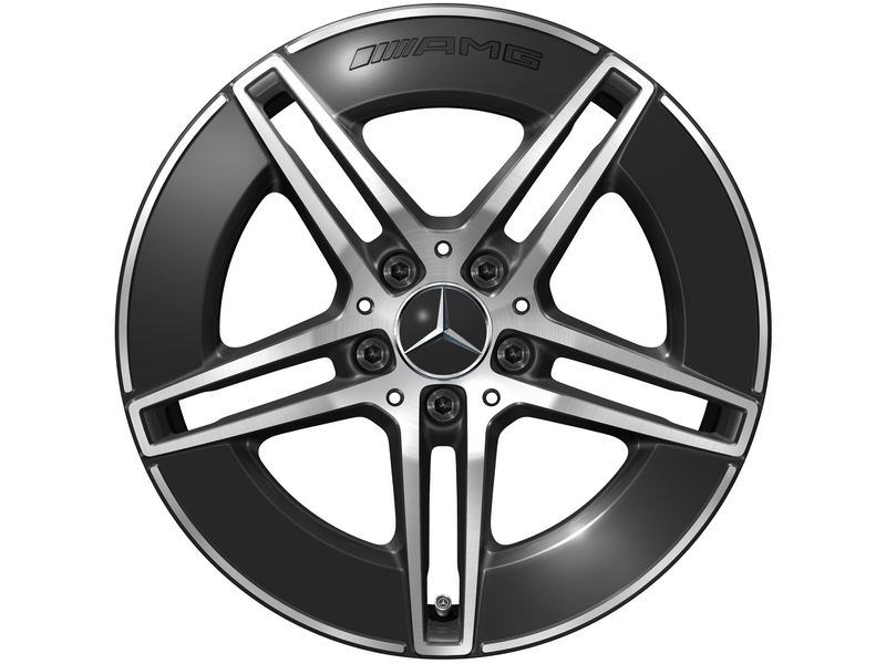 AMG 5-twin-spoke wheel, gloss black, Michelin, Pilot Alpin PA4 MO, 245/45 R18 100V XL, winter, Q440141512450