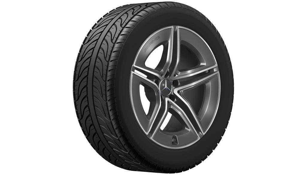 AMG 5-twin-spoke wheel, high-sheen, GLC, 255/50 R19/, tantalum gray, A25440111007Y51