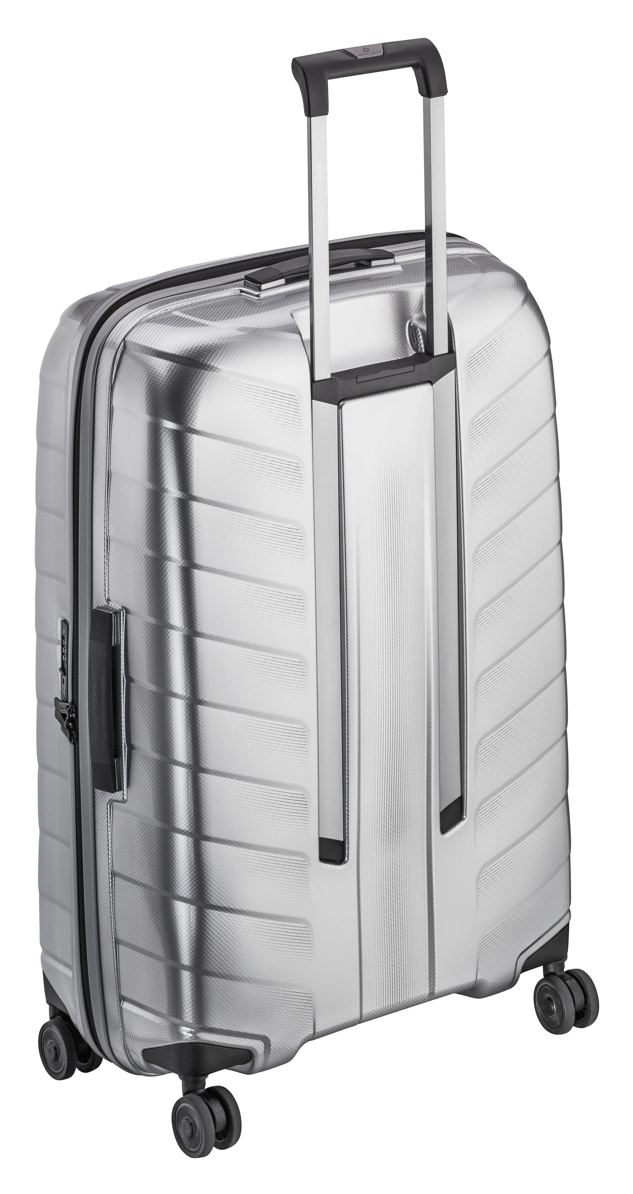 Koffer, Spinner 75, silberfarben, Polypropylen / Polyester, Samsonite, 97 l, B67960126 Koffer, Spinner 75, silberfarben, Polypropylen / Polyester, Samsonite, 97 l, B67960126