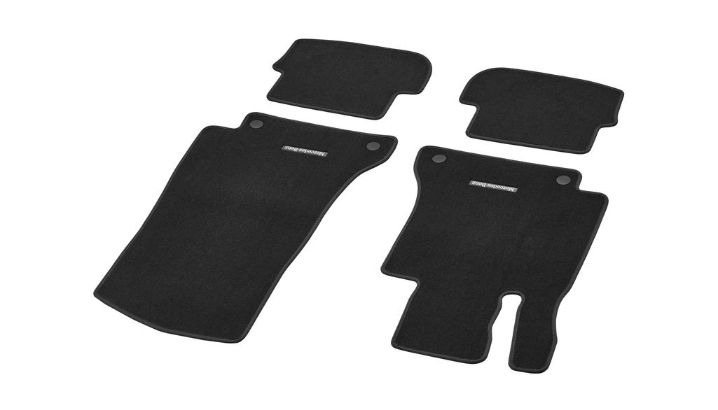 CLASSIC veloursmatten, set, 4-delig, C-Klasse, zwart, A20568077009J74
