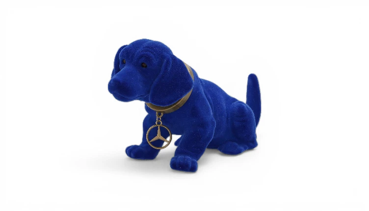 Wackeldackel, klein, blau, Kunststoff, B66041802