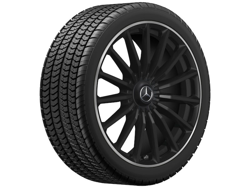 AMG multi-spoke wheel, black matt, Michelin, Pilot Alpin 5 SUV MO1, 325/40 R22 114V XL, winter, Q440301510920