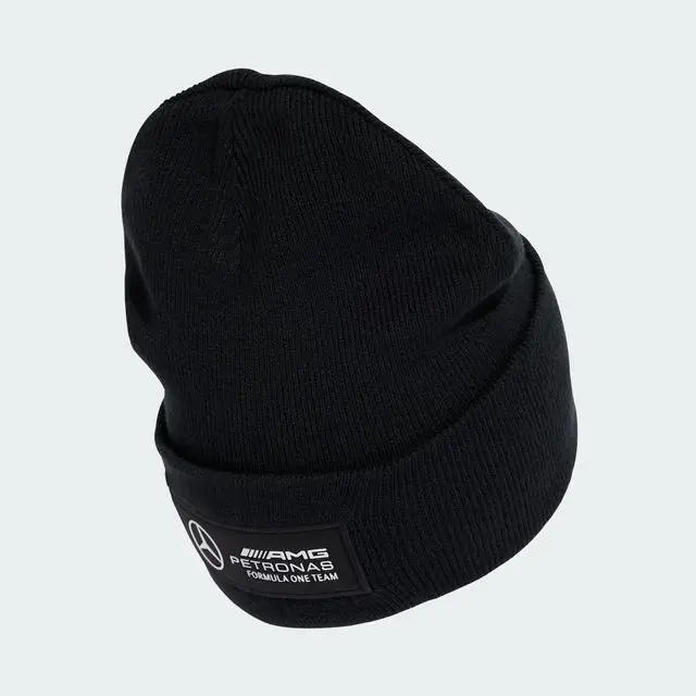 Knitted hat, Team, Mercedes-AMG F1, black, polyacrylic, B67998316