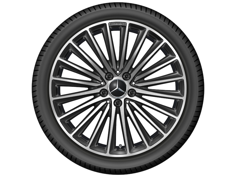 AMG multi-spoke wheel, black polished, Pirelli, P Zero MO, 255/35 R19 96Y XL, summer, Q440241711760 AMG multi-spoke wheel, black polished, Pirelli, P Zero MO, 255/35 R19 96Y XL, summer, Q440241711760