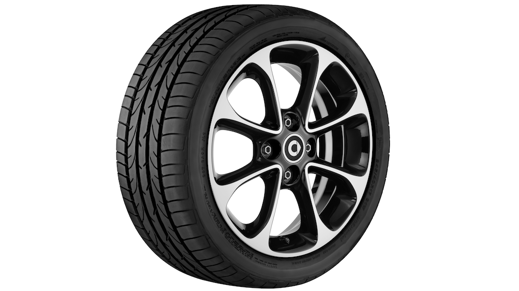 8-Speichen-Rad Schwarz Glanzgedreht, Dunlop, Winter Response 2, 165/65 R15 81T, Winter, Q4403612102000J2022