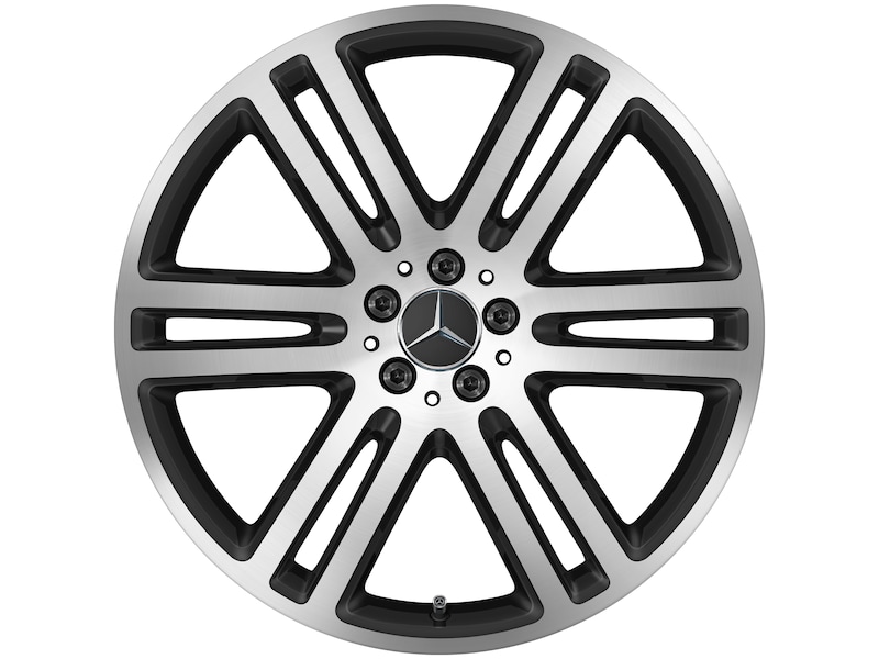 Mercedes-Benz Original Winter-Komplettrad 6-Doppelspeichen schwarz matt glanzgedreht , Pirelli, Scorpion Winter MO, 275/45 R21 107 V None, Winter, Q440141717020