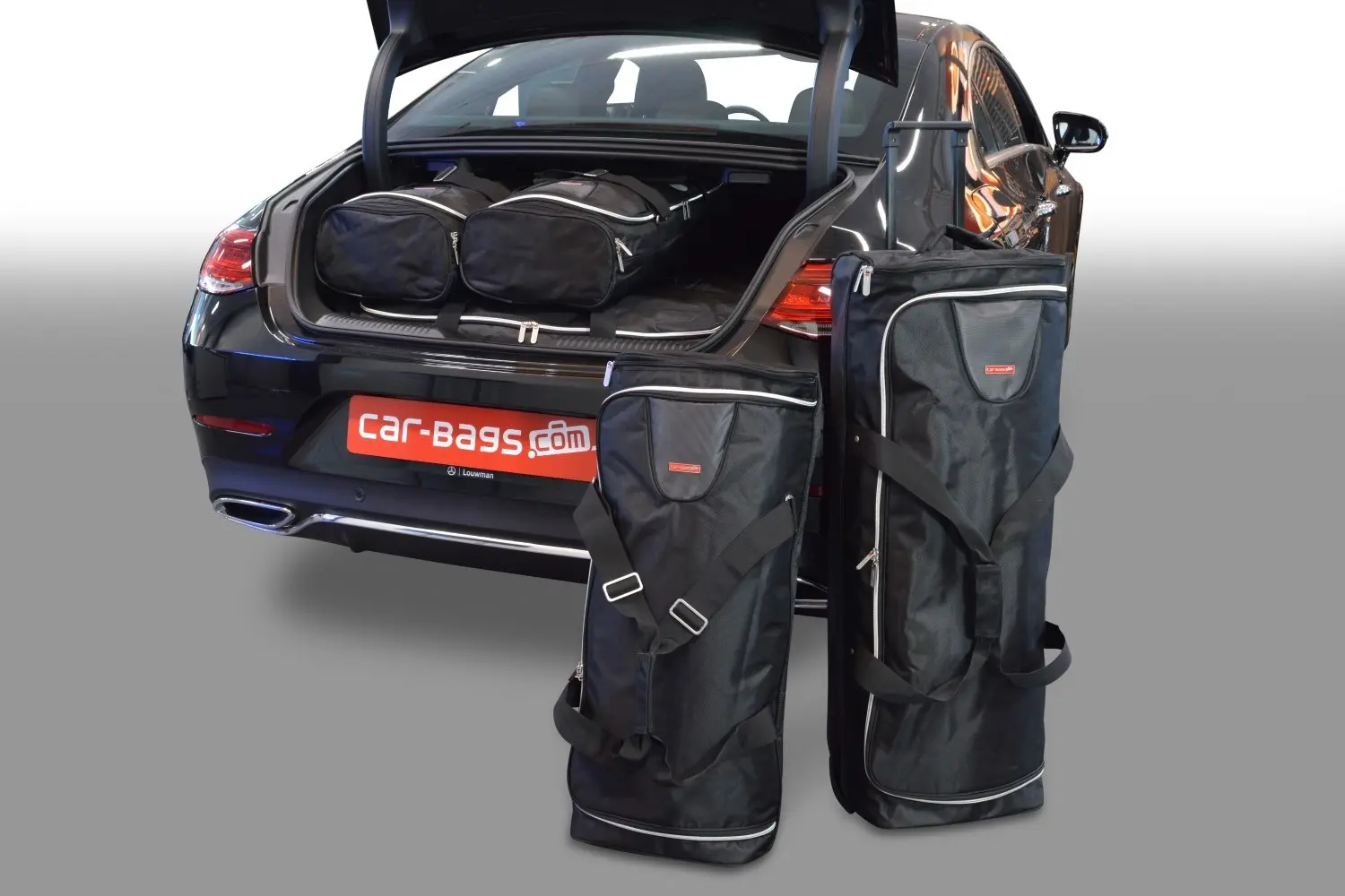 Travel bag set suitable for Mercedes-Benz CLS (C257) 2018-today 4-door Coupé - Black, Cb-M24301S