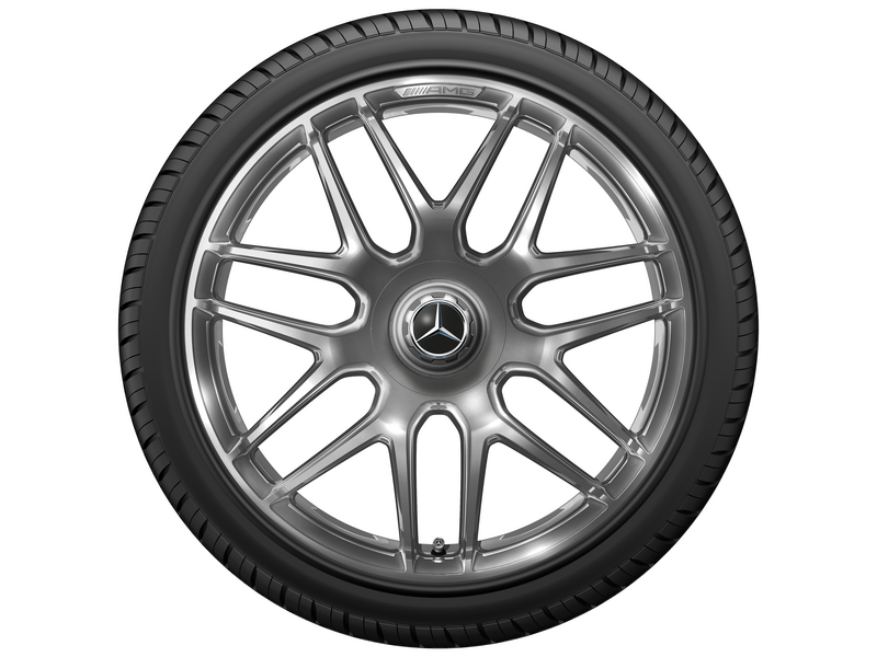 AMG Schmiederad im Kreuzspeichen-Design, 50,8 cm (20 Zoll), Felgenhorn glanzgedreht, E-Klasse, 295/30 R20/, dark platin gloss, A21340131007Y75