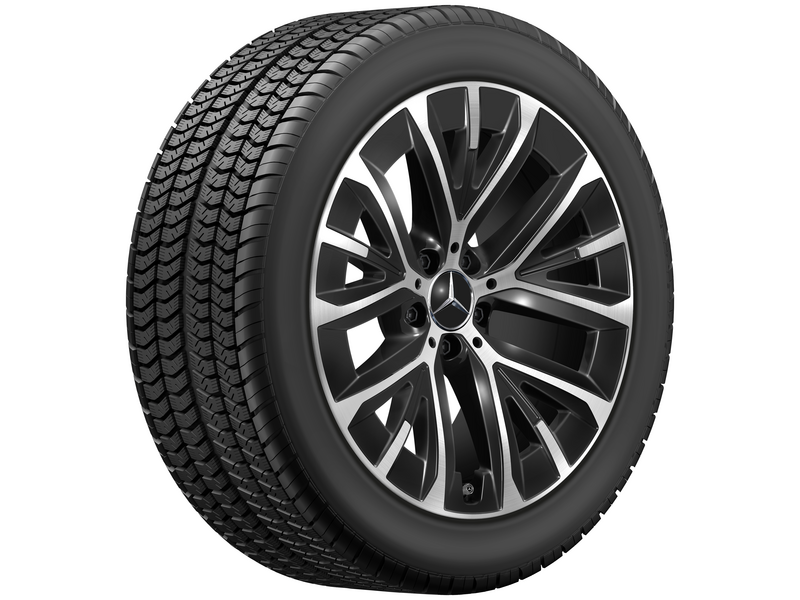 5-Y-spoke wheel, black polished, Pirelli, W SottoZero 3 MO, 255/45 R19 104V XL, winter, Q440141716000