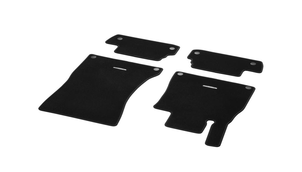 CLASSIC velour mats, set, 4-piece, S-Class, black, A21768027019F87