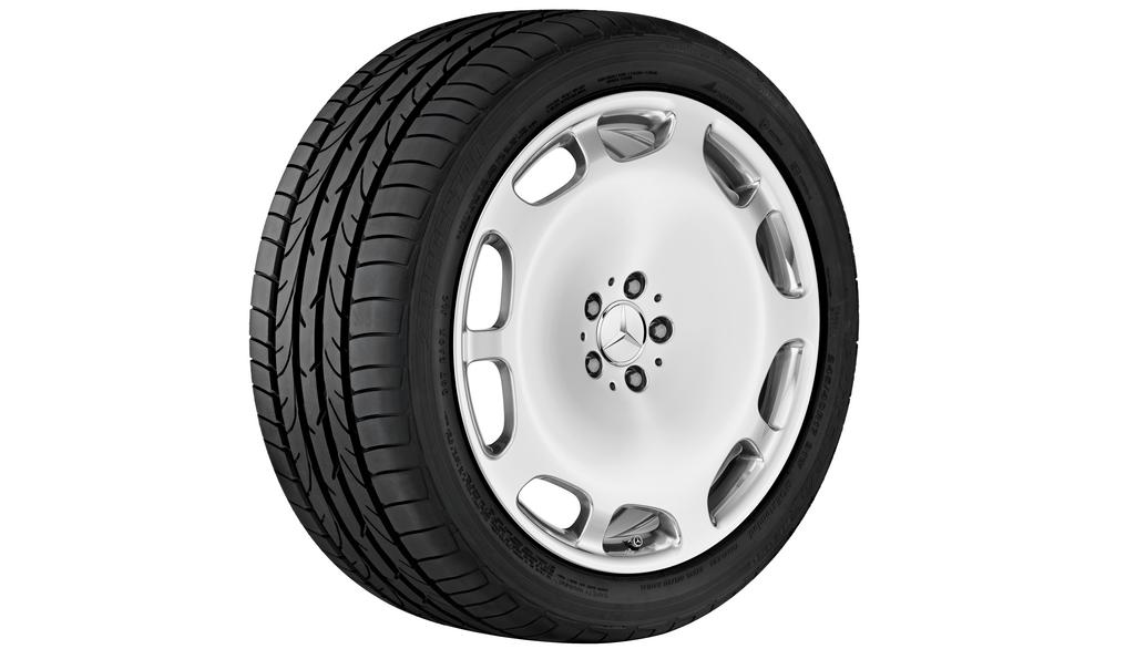 10-hole wheel, 50.8 cm (20 inch), S-Class, 245/40 R20/, silver-colored, A22240116007X15 10-hole wheel, 50.8 cm (20 inch), S-Class, 245/40 R20/, silver-colored, A22240116007X15