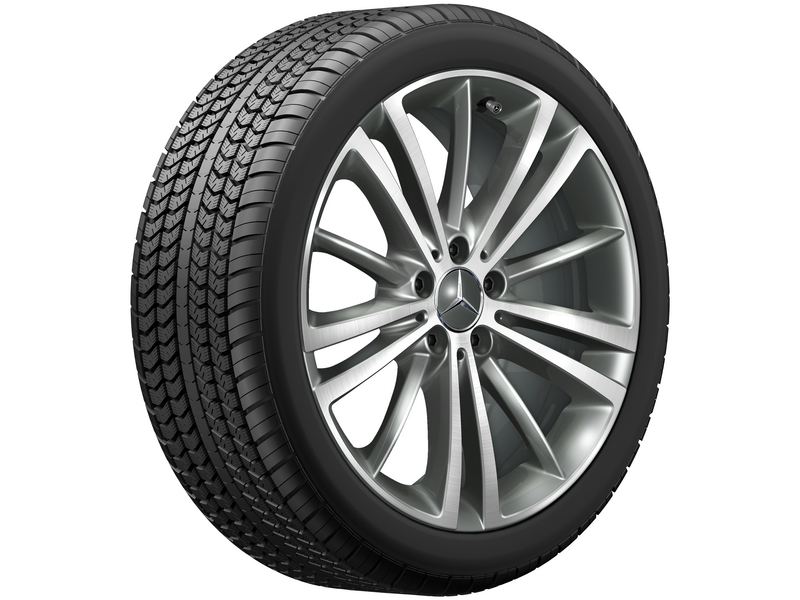 5-twin-spoke wheel, with additional spokes, 48.3 cm (19-inch), high-sheen, CLS, 245/40 R19/, gray Himalaya, A25740103007X21