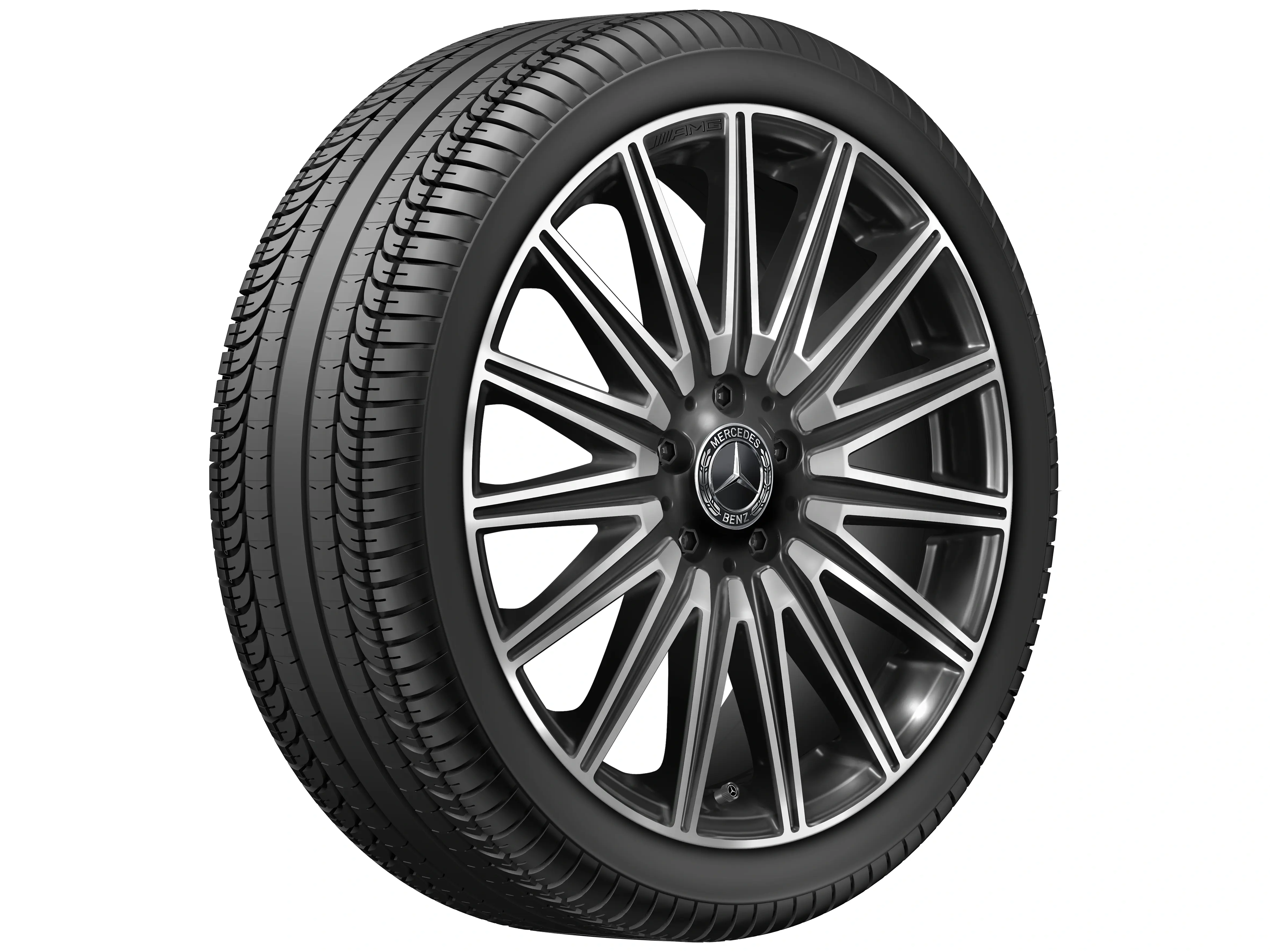 Cerchio in lega leggera AMG, design a più razze, 48,3 cm (19 pollici), 7,5 J x 19 ET 48,4, nero, alluminio, A17440144007Y75 Cerchio in lega leggera AMG, design a più razze, 48,3 cm (19 pollici), 7,5 J x 19 ET 48,4, nero, alluminio, A17440144007Y75