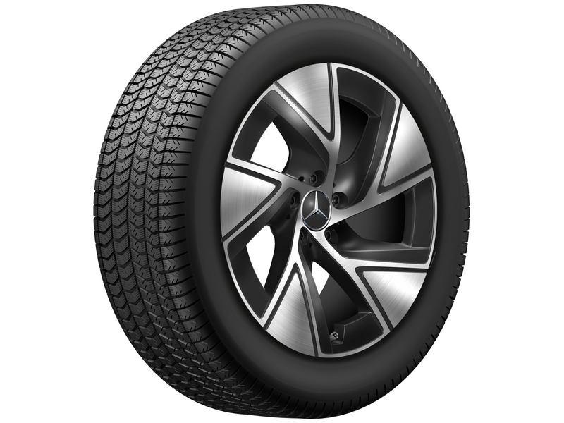 5-hole wheel, Aero, 48.3 cm (19-inch), high-sheen, GLC, 235/55 R19/, black, A25440152007X23