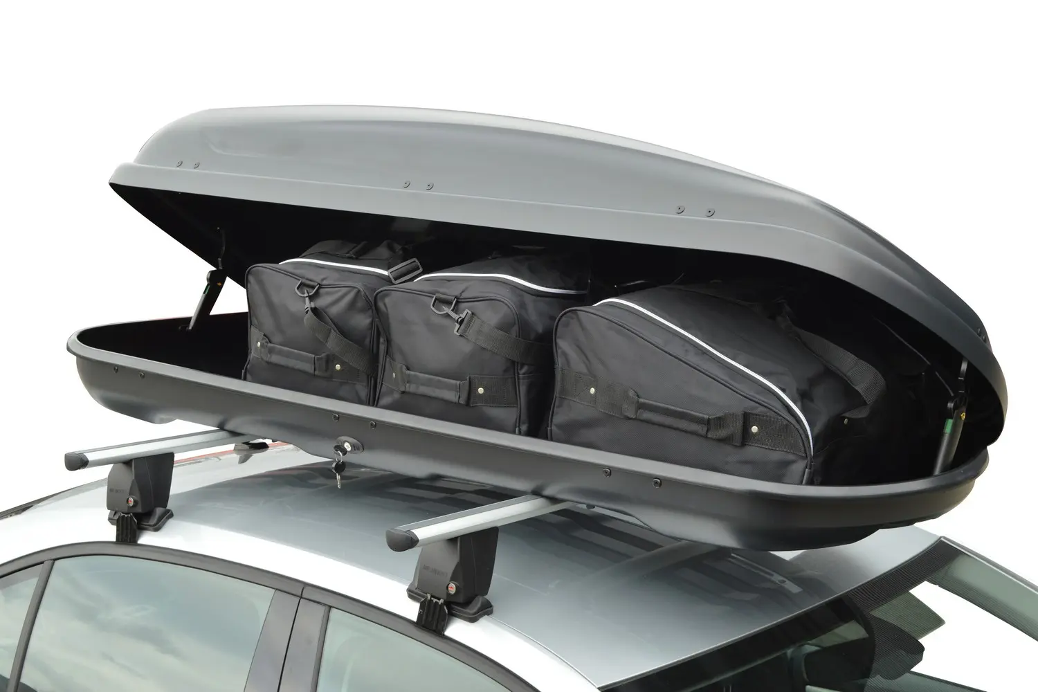 Dachbox Taschenset 4-Teilig - 147x30x63 cm, Schwarz, CB-BOXBAG1N Dachbox Taschenset 4-Teilig - 147x30x63 cm, Schwarz, CB-BOXBAG1N
