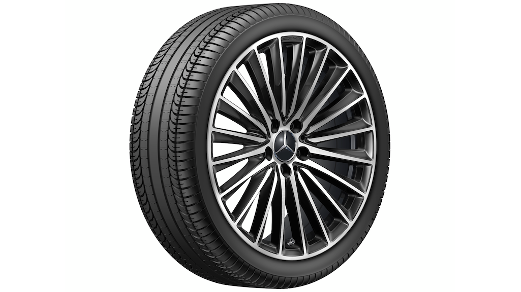 AMG-dubbelspaaks velg, zwart, gepolijst, Pirelli, P Zero MO, 255/35 R19 96Y XL, zomer, Q440241711760