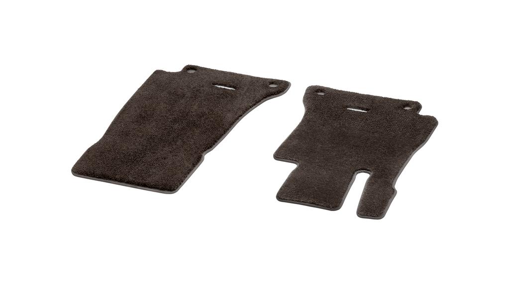 Veloursmatten EXCLUSIV, Fahrer-/Beifahrermatte, 2-teilig, E-Klasse/ CLS, espressobraun, A21368018068U72