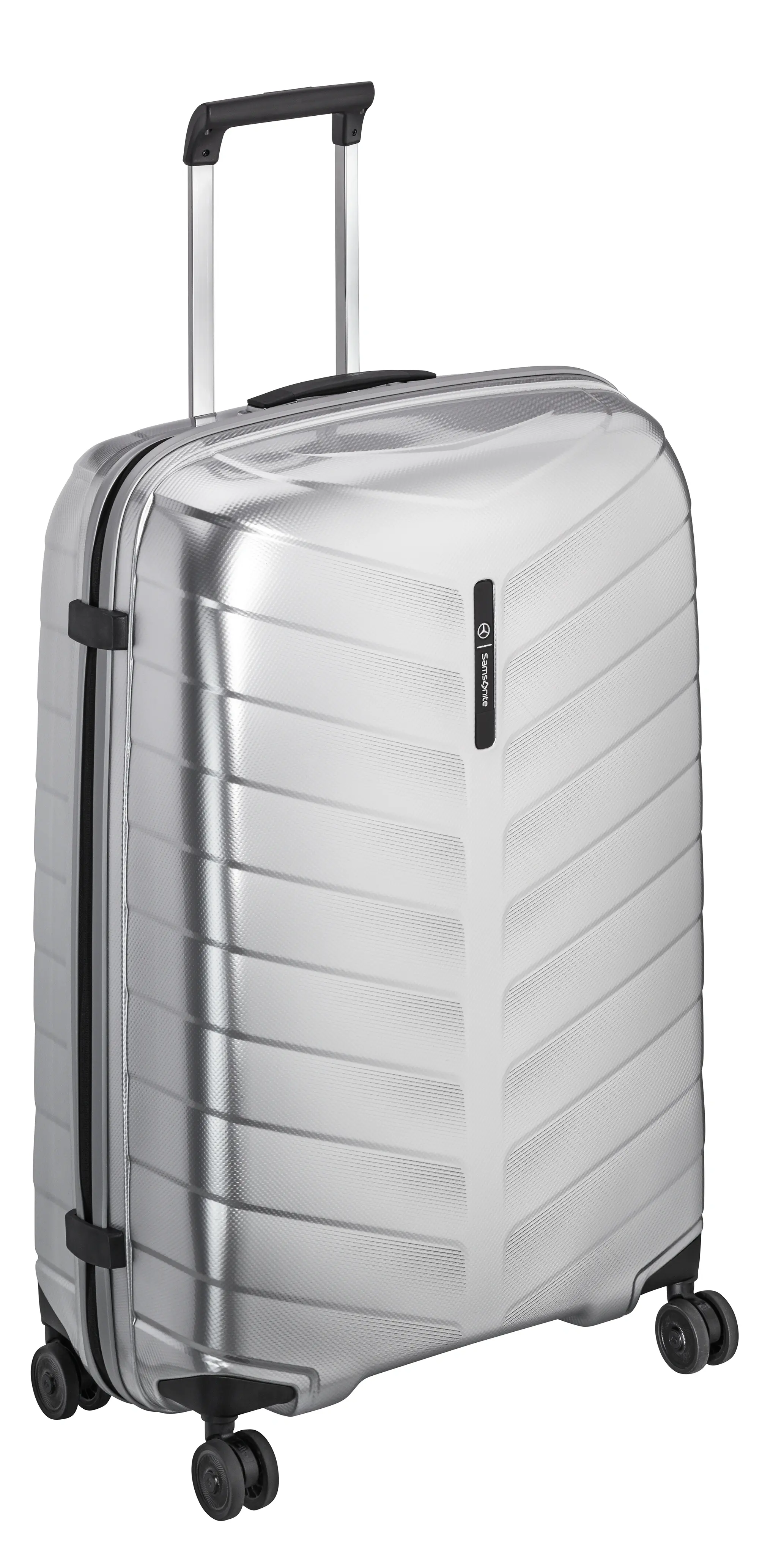 Koffer, Spinner 75, silberfarben, Polypropylen / Polyester, Samsonite, 97 l, B67960126 Koffer, Spinner 75, silberfarben, Polypropylen / Polyester, Samsonite, 97 l, B67960126