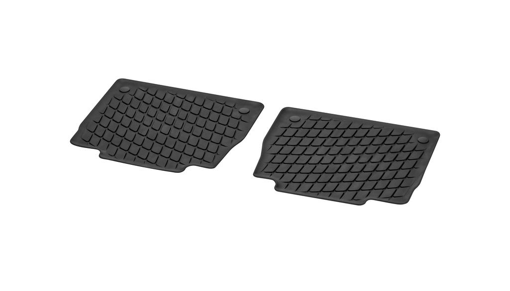 Dynamic Squares all-weather mats, rear, 2-piece, GLS, black, A16768076069G33