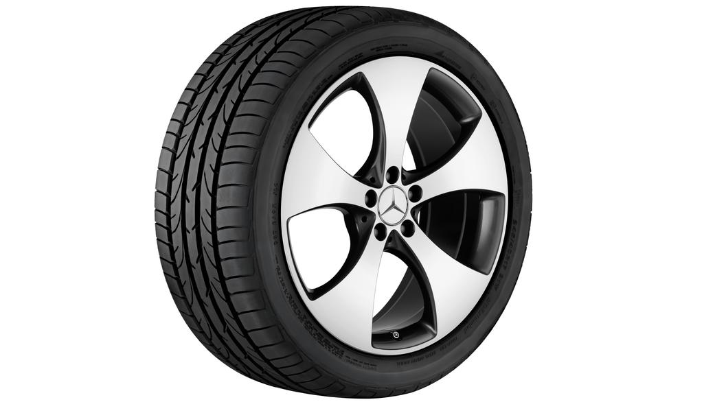 5-Speichen-Rad, 50,8 cm (20 Zoll), glanzgedreht, GLC/ E-Klasse, 255/45 R20/, tremolit-metallic, A25340113007X44