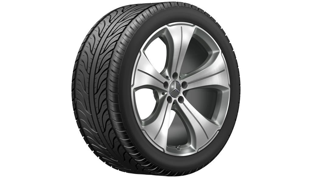 5-spaaks wiel grijs Himalaya glans gedraaid, Pirelli, P-Zero (PZ4) MO, 315/40 R21 111Y, zomer, Q4406517104600J2021