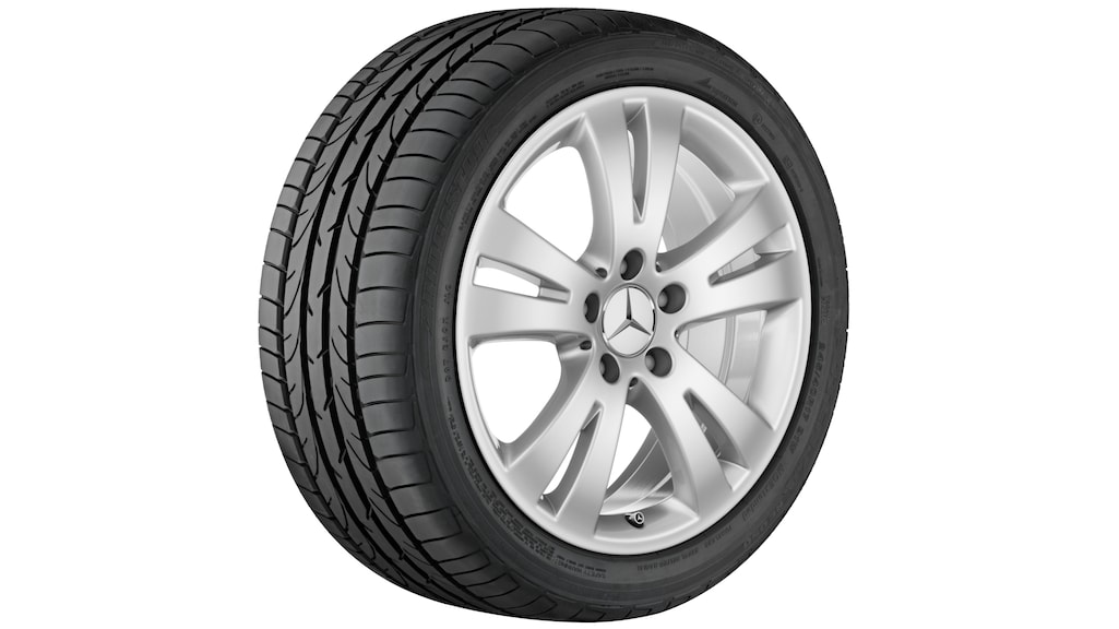 5-twin-spoke wheel titanium silver, Dunlop, SP Winter Sport 4D MO, 225/45 R17 91H, Winter, Q44013121377A