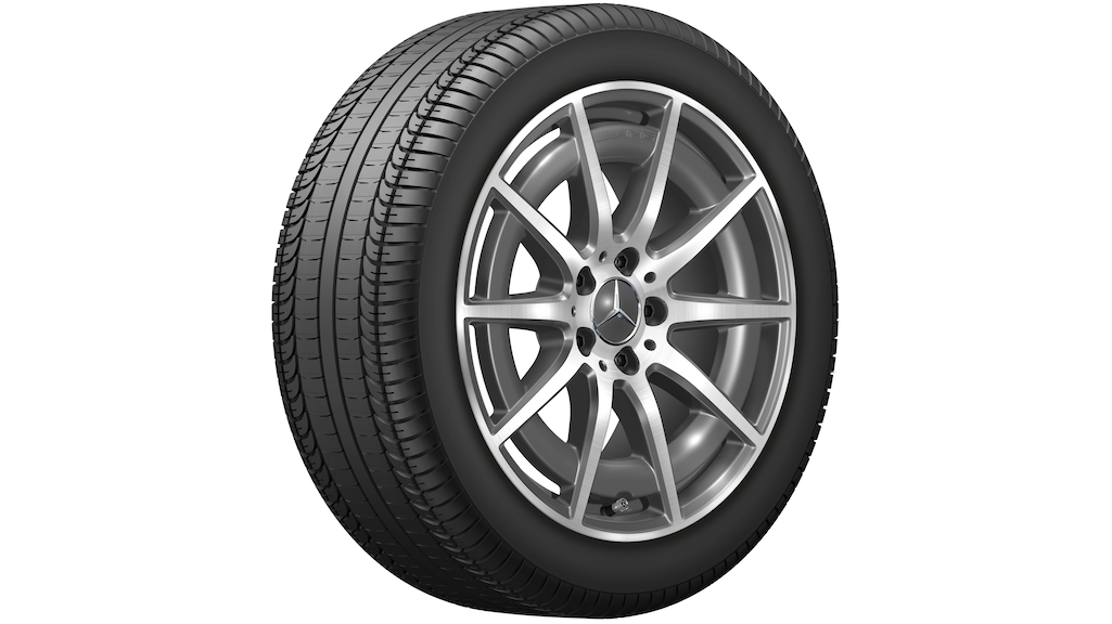 AMG 10-Speichen-Rad Tantalgrau Glanzgedreht