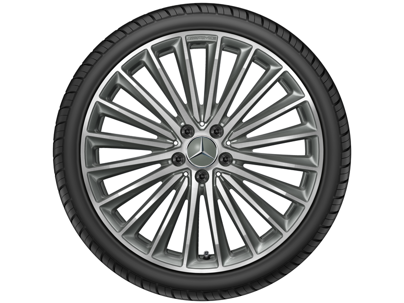 AMG multi-spoke wheel, 50.8 cm (20-inch), high-sheen, CLS, 245/35 R20/, titanium gray, A25740138007X21