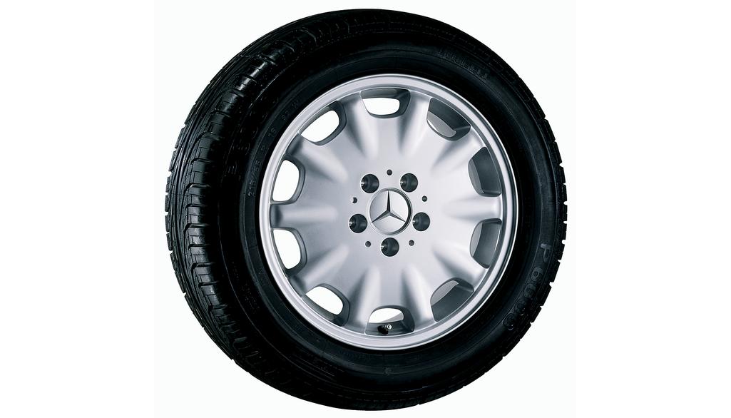 Cerchio a 10 fori, 40,6 cm (16 pollici), Classe E, 215/55 R16/, color argento, B66470092 Cerchio a 10 fori, 40,6 cm (16 pollici), Classe E, 215/55 R16/, color argento, B66470092
