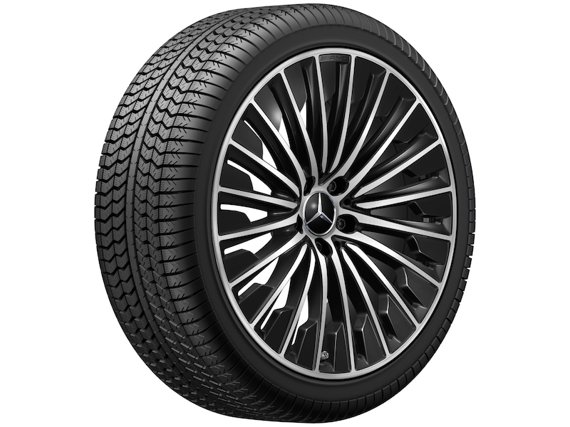 AMG Vielspeichen-Rad, 50,8 cm (20 Zoll), glanzgedreht, E-Klasse, 275/35 R20/, schwarz, A21440106007X23