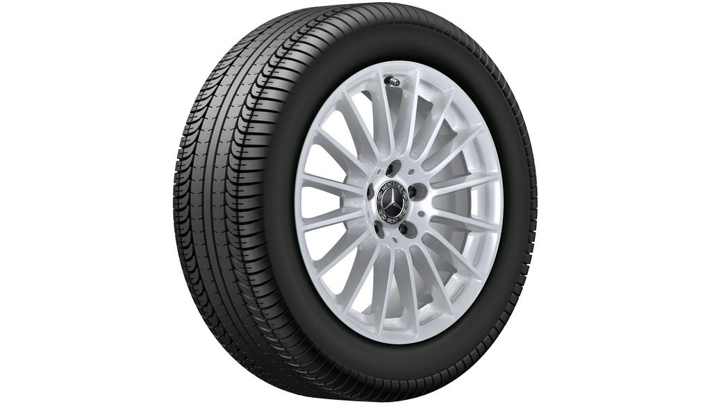 Cerchio a più razze, 43,2 cm (17 pollici), Classe E, 225/55 R17/, argento vanadio, A21340154007X45 Cerchio a più razze, 43,2 cm (17 pollici), Classe E, 225/55 R17/, argento vanadio, A21340154007X45